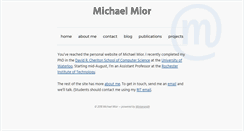 Desktop Screenshot of michael.mior.ca